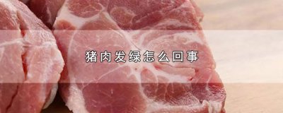 ​猪肉发绿怎么回事