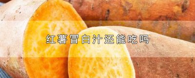 ​红薯冒白汁还能吃吗