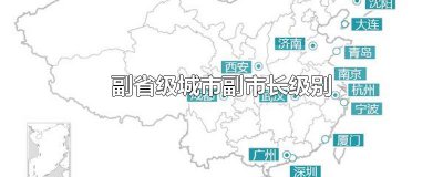 ​副省级城市副市长级别