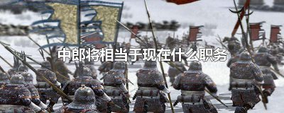 ​中郎将相当于现在什么职务