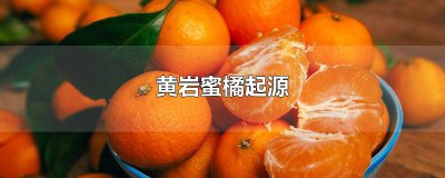 ​黄岩蜜橘起源