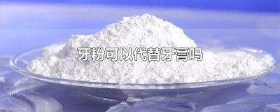 ​牙粉可以代替牙膏吗