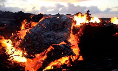 ​美国最危险的火山圣海伦斯火山喷发火山灰导致黑夜