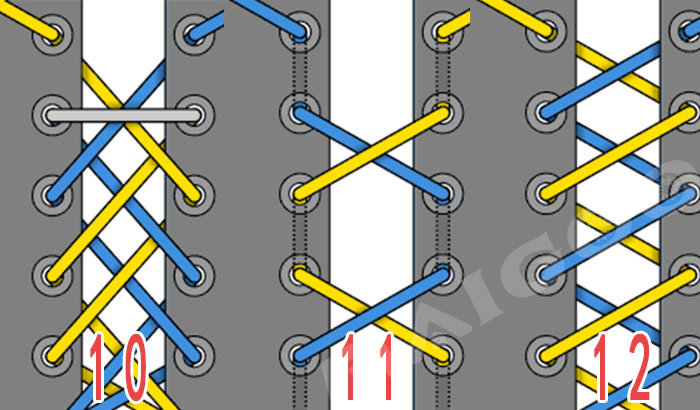 隐藏打结系法（运动鞋系鞋带的24种花样）