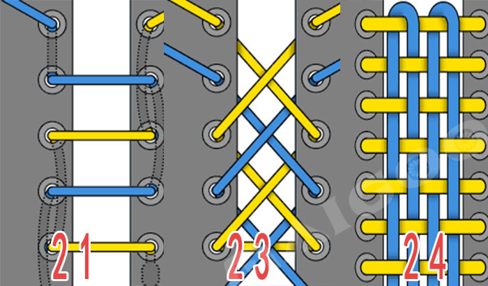 隐藏打结系法（运动鞋系鞋带的24种花样）