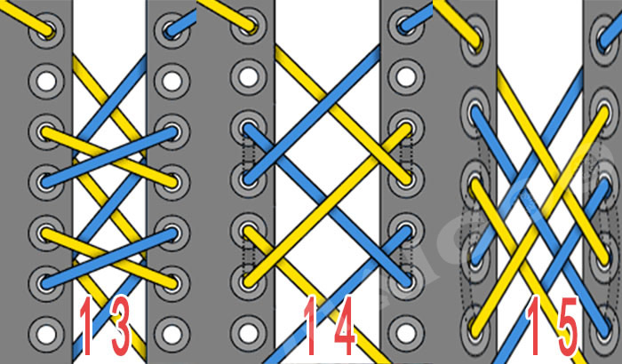 隐藏打结系法（运动鞋系鞋带的24种花样）