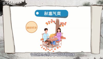 ​秋高气爽的意思