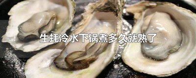 ​生蚝冷水下锅煮多久就熟了