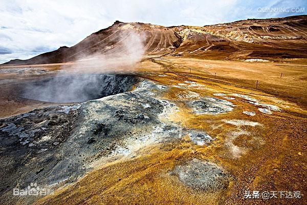 冰岛的地理位置以及邻国（北大西洋中的一个岛国）(61)