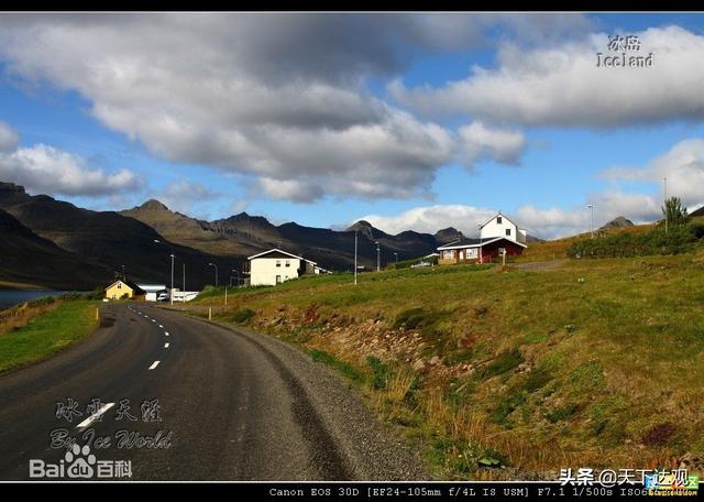 冰岛的地理位置以及邻国（北大西洋中的一个岛国）(13)