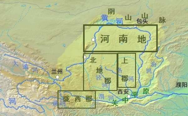 河西之地是现在的哪里,古代河内河东河西河北各指哪图5