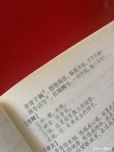 ​诗经子衿全文及译文