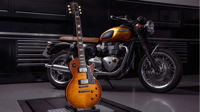 凯旋摩托车t100 复古 凯旋T120xGibson(2)