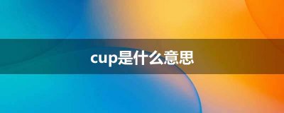 ​cup是什么意思