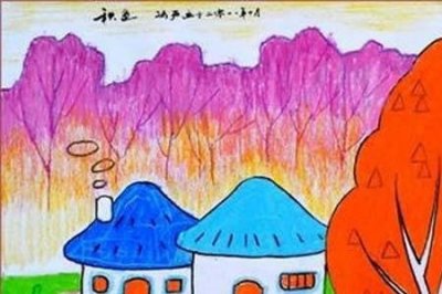 ​幼儿画秋天的景色简笔画