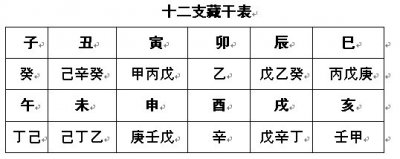 ​巳藏干本气中气余气都有什么