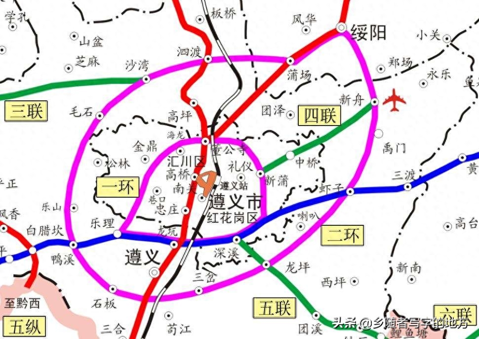 贵州省遵义市城市总体规划图2035，遵义人收藏了