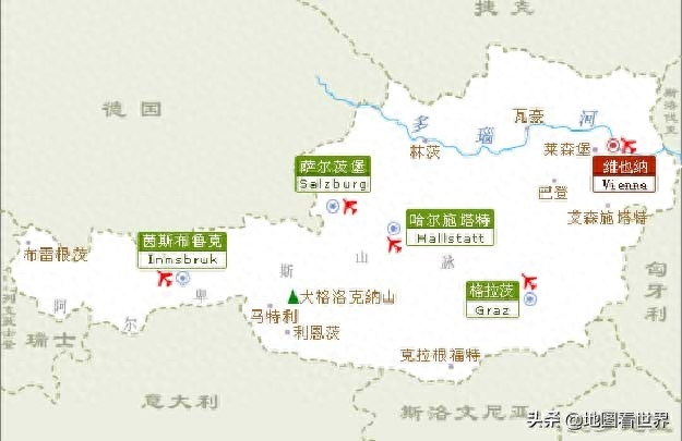 新冠肺炎疫情国家科普：奥地利地理概况与奥地利地图合集