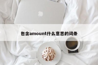 ​包含amount什么意思的词条