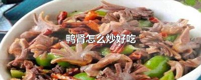 ​鸭肾怎么炒好吃肾跟什么 鸭肾怎么炒好吃图解