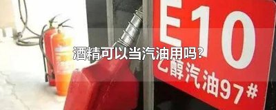 ​可以用酒精代替汽油吗 酒精可以代替汽油使用吗为什么