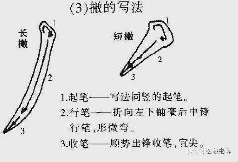 柳体楷书8大典型笔画写法，柳体书法的基本功！