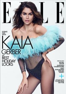 ​超模星二代凯亚·格柏（ Kaia Gerber）拍摄的时尚杂志