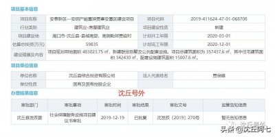 ​沈丘安钢新动向，贾寨安置区建设项目获批